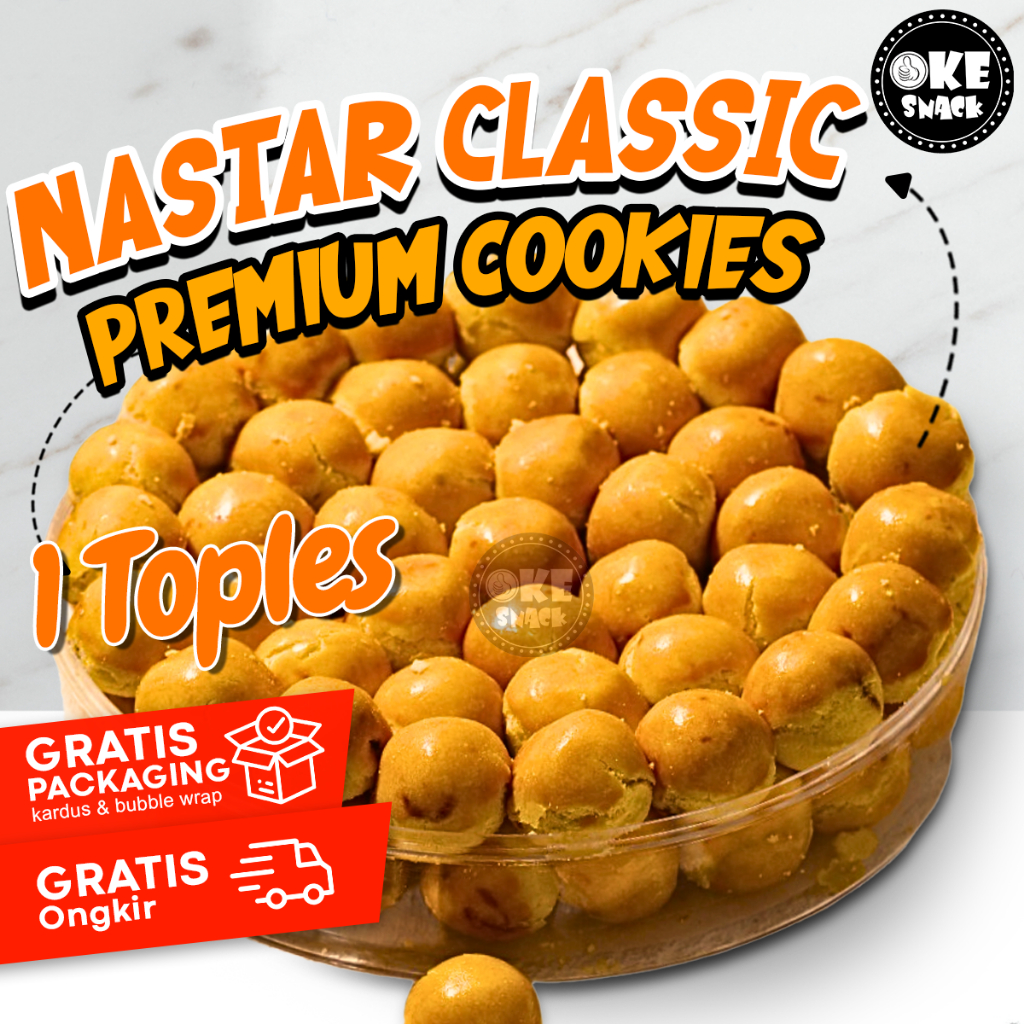 

Oke Snack Kue Lebaran Nastar Polos Premium 500g