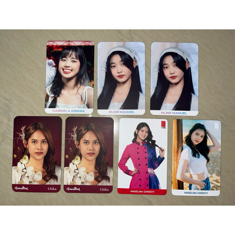Photocard Official JKT48, Oline, Ella, Chika, Christy