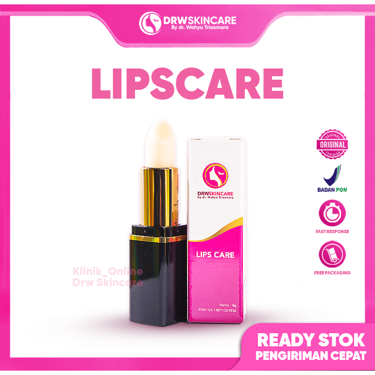 DRW Skincare Lips Care - Pelembab Bibir dengan Warna Tahan Lama, 100% Original & Perawatan Alami