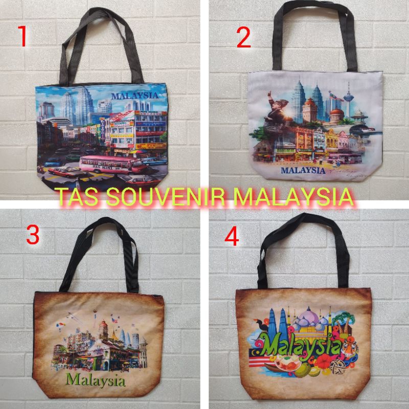 Tas souvenir malaysia tote bag malaysia oleh oleh malaysia souvenir malaysia