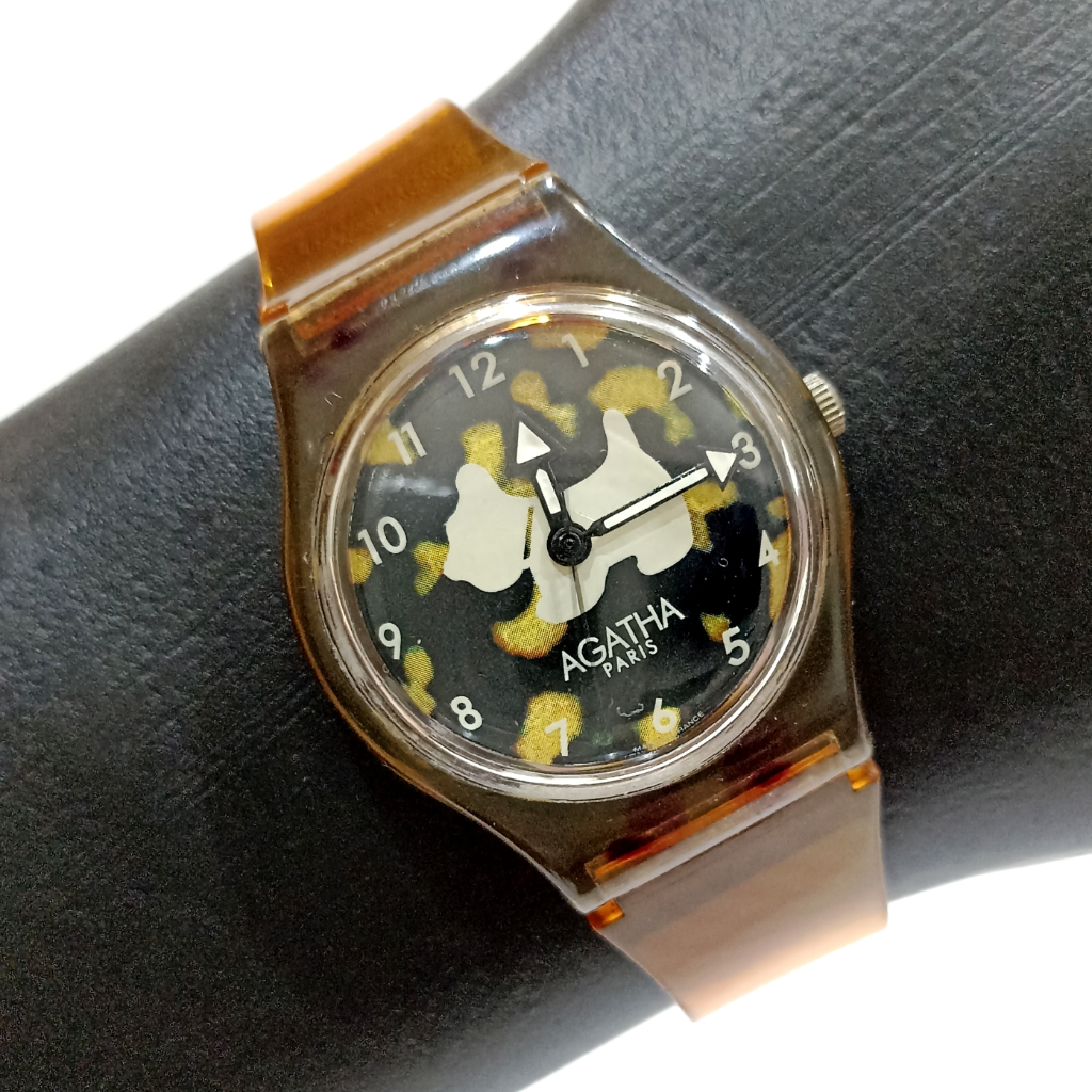 Jam Tangan Agatha Paris Scottie Dog Vintage Quartz Watch Second Bekas Preloved Original Asli Langka