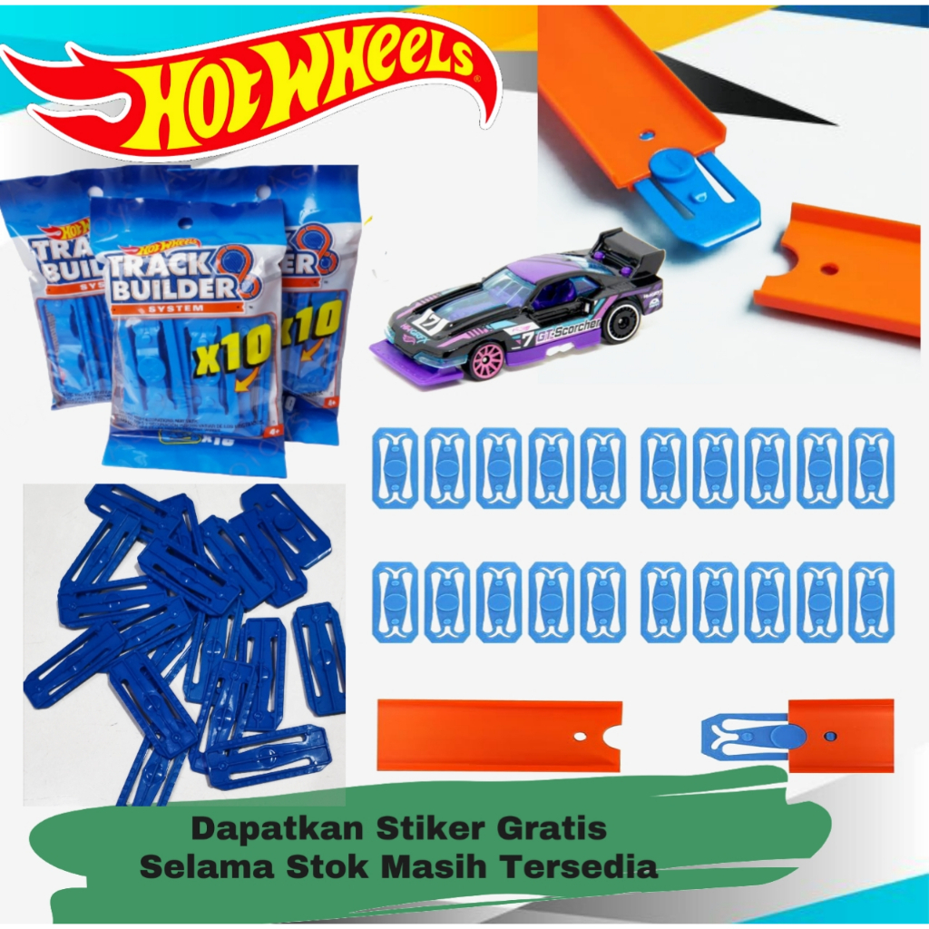 Hotwheels track konektor premium ori Mattel Hot Wheels track sambungan Penyambung Track jalanan Hot 