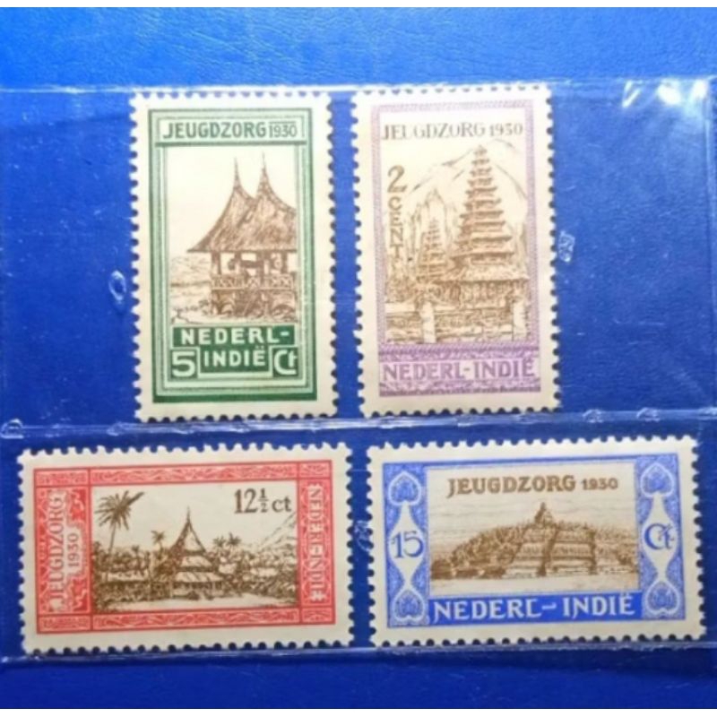

Perangko Ned Indie Set Jeugdzorg 1930 4 Pcs