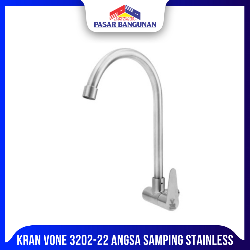 KRAN VONE 3202-22 ANGSA SAMPING STAINLESS (BLISTER)