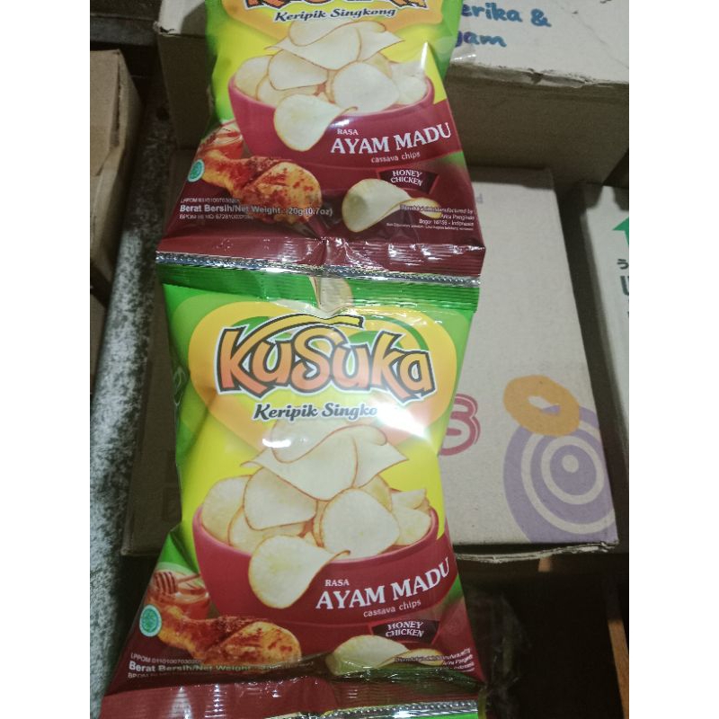 

kusuka ayam madu kripik singkong 1 renceng isi10 pcs