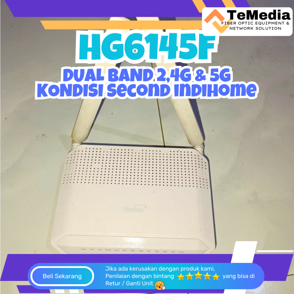 FIBERHOME HG6145F ONT GPON Wireless Modem Router Bekas Indihome