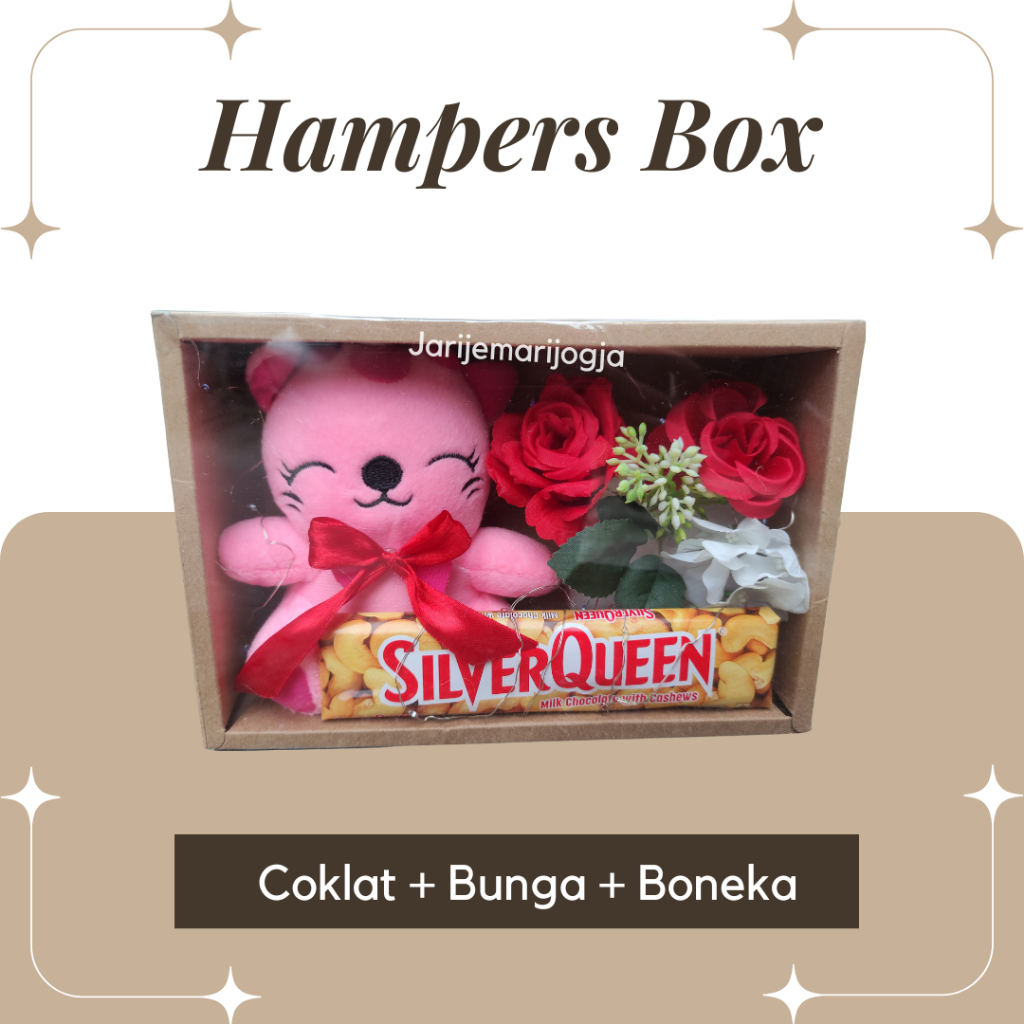 

BONEKA COKLAT SILVERQUEEN - HAMPERS VALENTINE SPESIAL KADO PACAR/PASANGAN FREE GIFTCARD KADO VALENTINE COKLAT BOX BONEKA BUNGA ARTIFICIAL SIAP KIRIM
