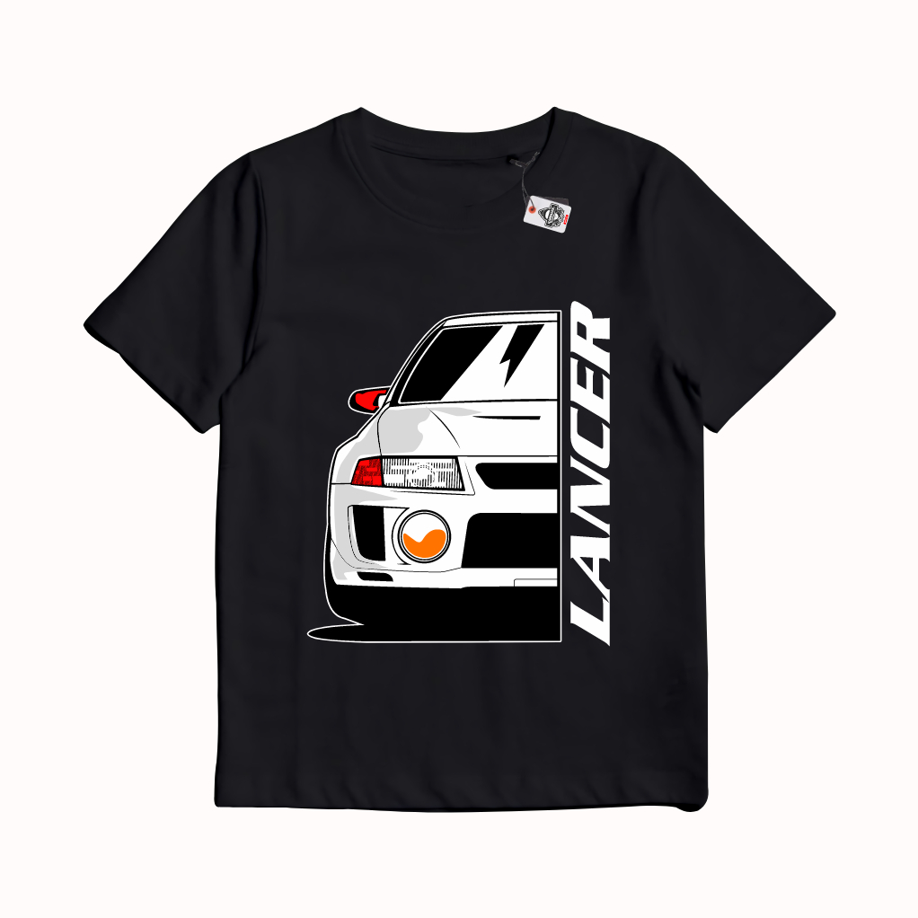 KARIMAKE Kaos Baju T Shirt Distro Anak Unisex Gambar Mobil MITSUBISHI LANCER EVO 4