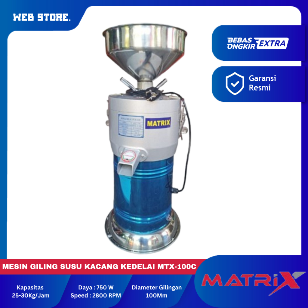 Mesin Giling Susu Kacang Kedelai Soya Milk Grinder MTX 100C MATRIX
