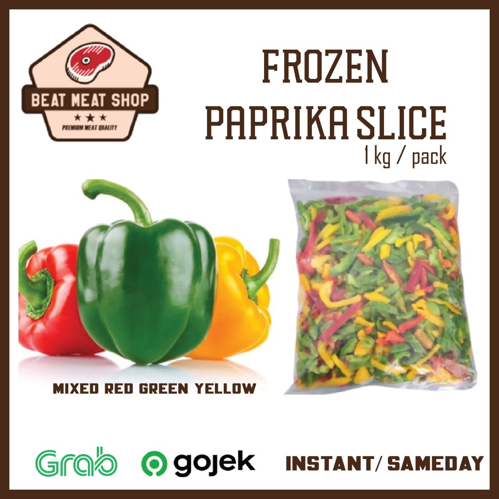 

Paprika Slice Frozen Mixed Mix 1kg