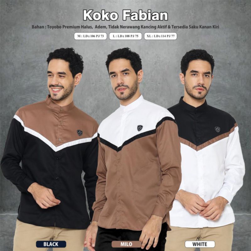 Koko fabian/Koko remaja panjang/Koko dewasa panjang/Koko dewasa warna/Koko dewasa polosan/model Koko