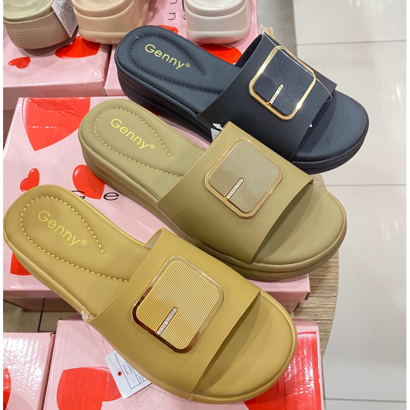 SANDAL WANITA WEDGES GENNY TERBARU RINGAN