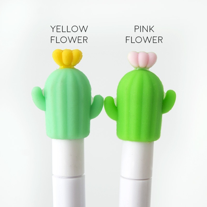 

Mini Cactus Pulpen Gel Unik Lucu 0.5mm Gelpen Pena