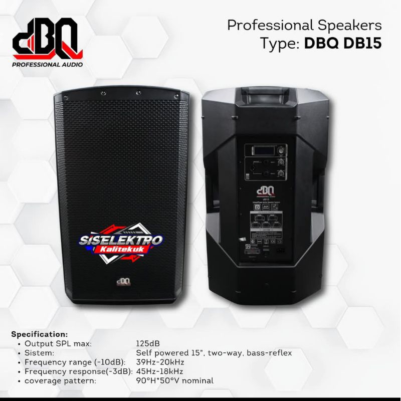 Aktif dbq db15 speaker aktif 15 inch dbq db15