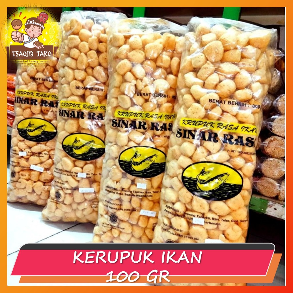 

KERUPUK IKAN PREMIUM AMPLANG KERUPUK BAKSO 100GR GRAM ASLI IKAN TENGGIRI CAP SINAR RASA