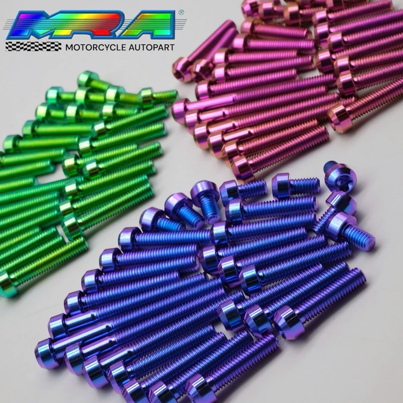 

BAUT TITANIUM SET BAK MESIN KIRI KANAN KAWASAKI NINJA R RR SS GR5 THAILAND PREMIUM
