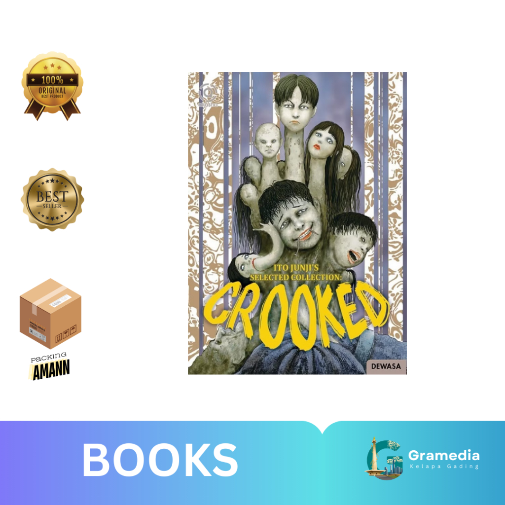 Gramedia MKG - Komik Akasha : Ito Junji's Selected Collection - Crooked (Ito Junji)