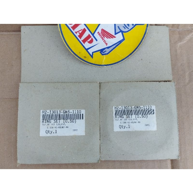Ring Piston Seher Oversize Over Size Os 50 0.50 Honda Astrea Prima Grand Legenda Supra X 100 Supra X