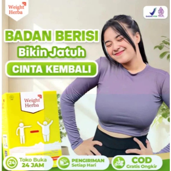 

Weight herba Paket 1 Box Minuman Herbal Penambah Berat Badan - Isi 200 Gram