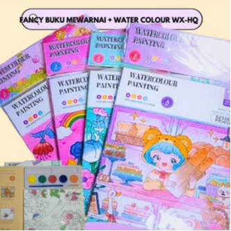 

FANCY BUKU MEWARNAI + WATER COLOUR WX-HQ
