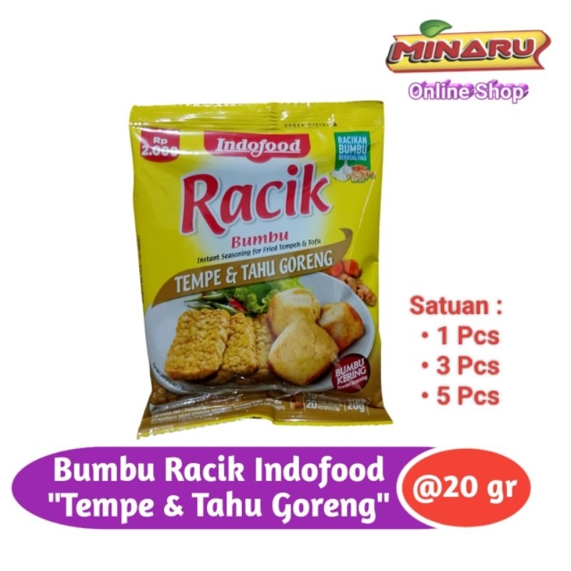 

Indofood Bumbu Racik Tempe & Tahu Goreng ( Sachet @20 gr )