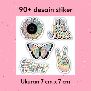 

GO SAVING Sticker Aesthetic Hologram Edition / Stiker Estetik 7x7 cm / Stiker Murah