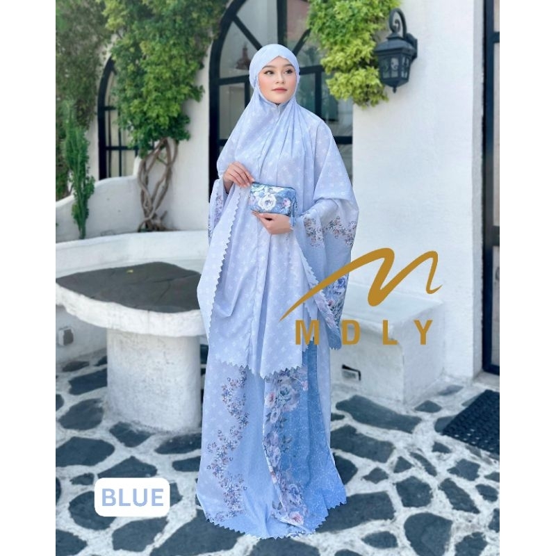 Premium Original1 Lazha Prayer Set MDLY Mukena Traveling Mukena Parasut