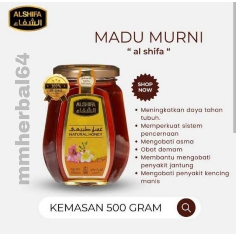

Madu ALshifa 500gr - AL shifa Madu Import 100% Bergaransi Original Natural Honey