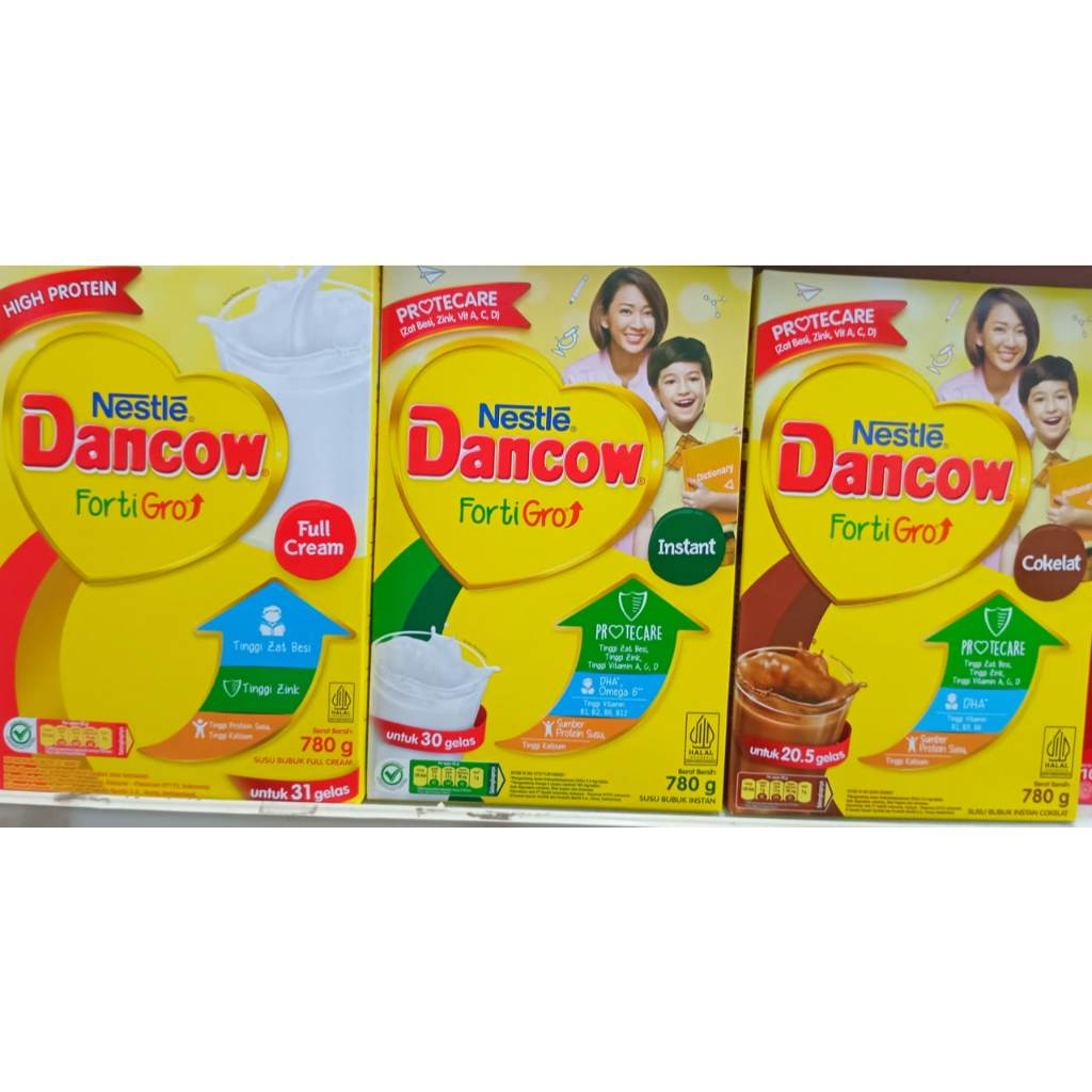 

Dancow Fortigro Susu Bubuk Full Cream 780gr / Fortigro Instant / Dancow Cokelat 780gr