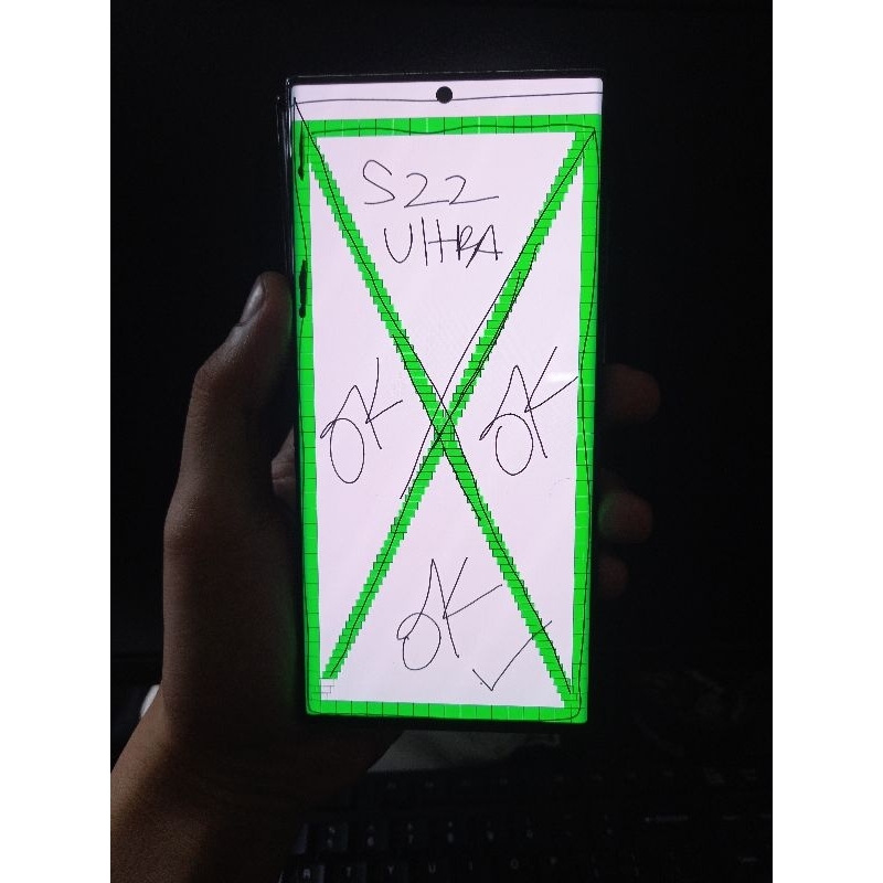 LCD SAMSUNG S22 ULTRA / S908 ORIGINAL COPOTAN MINUS TOMPEL