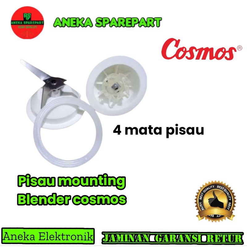 mounting pisau blender cosmos  original,4 mata pisau