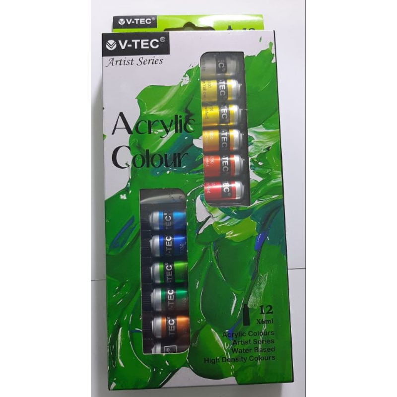 

V-TEC Acrylic Colour Water Based 12 Xml