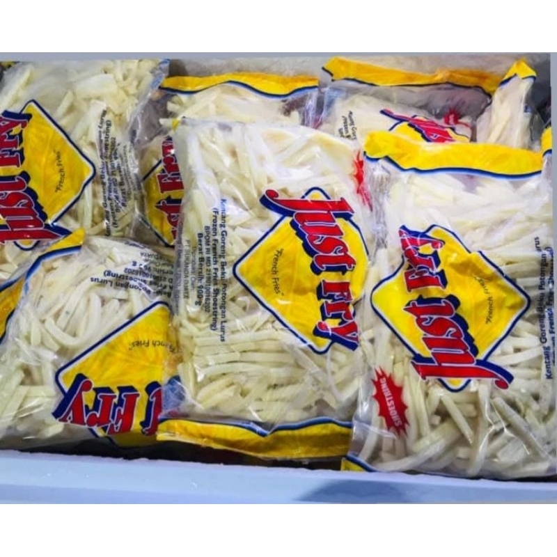 

kentang goreng just fry shoestring 900 gr