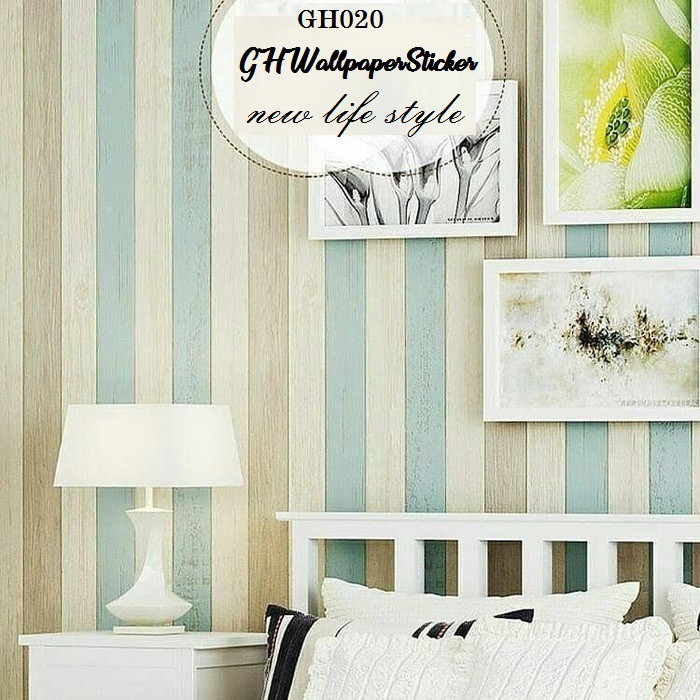 BISA COD Wallpaper Motif Kayu Motif Bamboo Motif Kayu Tua Wallpaper Sticker Dinding Motif 3D