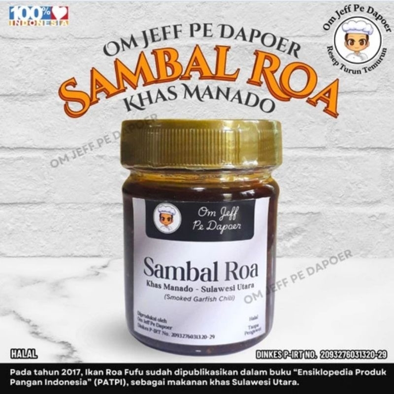 

SAMBAL ROA FUFU / ASAP ASLI KHAS MANADO