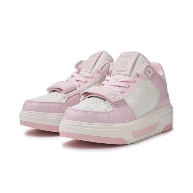 Sepatu MLB Chunky Liner High NY Yankees Pink / MLB Original