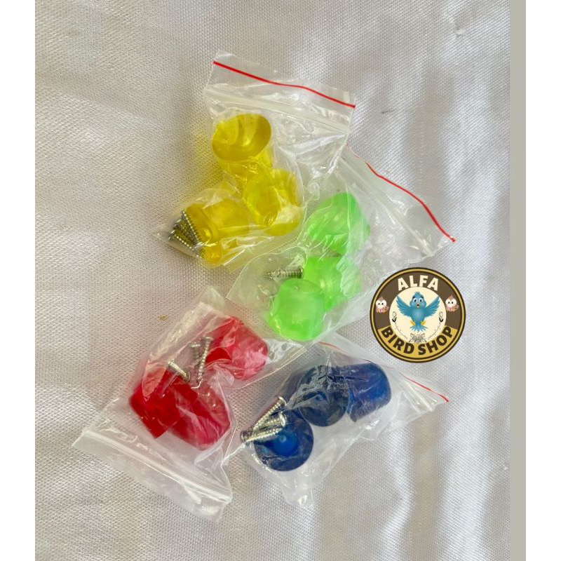 KAKI KARET SANGKAR BULAT ISI 3 + SKRUP