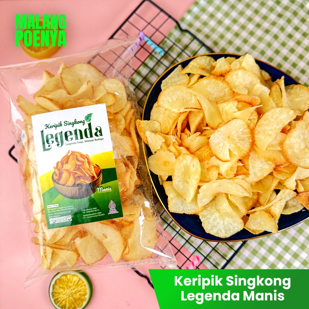

KERIPIK SINGKONG I Keripik Singkong Manis 150gr I Keripik Singkong Gurih Renyah Khas Malang I Keripik Singkong Malang