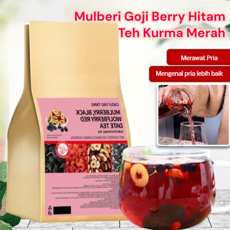 

❤️Suplemen Kesehatan❤️Teh Blackcurrant, Mulberry, dan Kurma / Mengobati Kekeringan dan Menambah Darah / Merawat Kulit / Kemasan Individual / Cocok untuk yang Sering Begadang/Yingtai Four Country Mulberry Red Date Tea Tea in Health Drinks