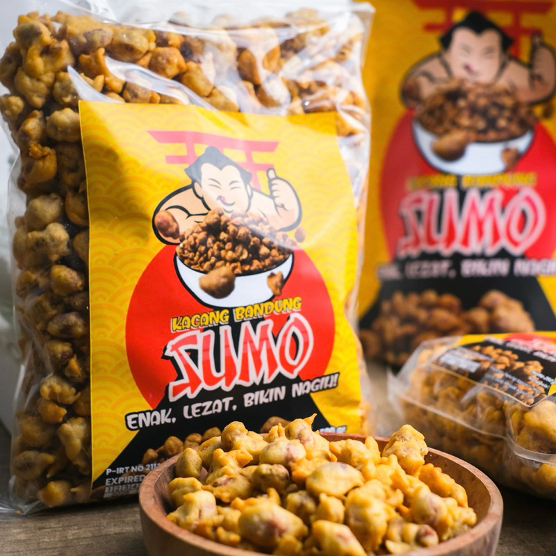

500Gram Kacang Goreng Kacang Bandung Sumo Renyah Gurih Kriuk snack cemilan snak kiloan makanan ringan