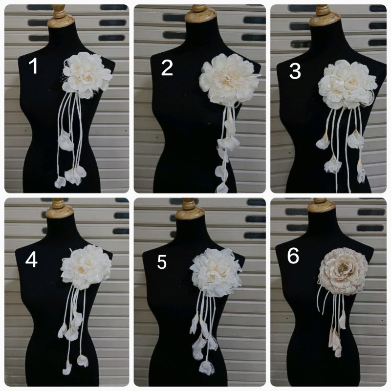 Korsase Gaun,bunga korsase juntai,Hiasan bunga bahu,Aplikasi aksesoris gaun /Hiasan gaun kebaya
