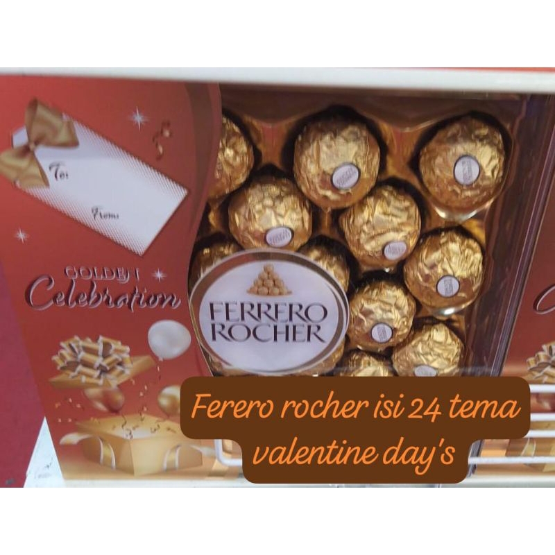 

COKLAT FERRERO ISI 24 buah VALENTINE DAY VALENTIN cokelat ferero box coklat mewah viral