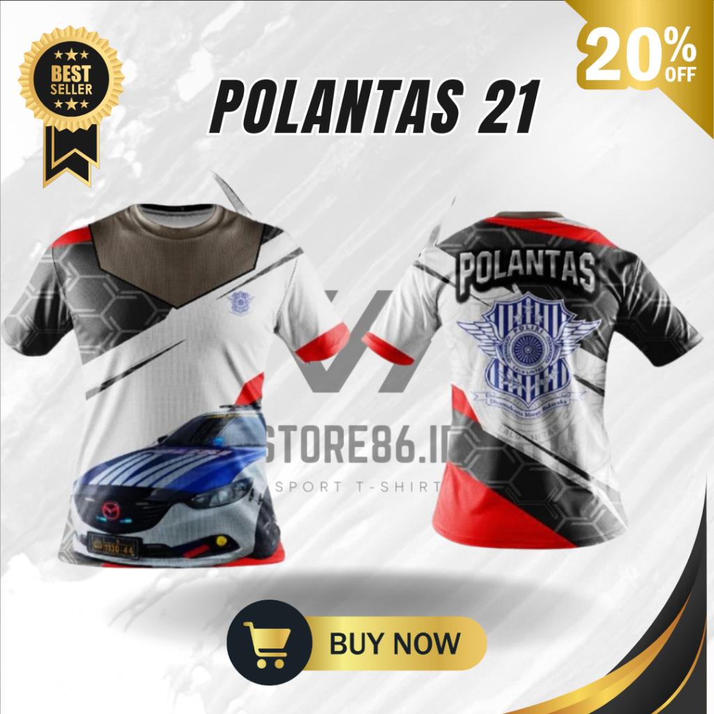JERSEY POLANTAS 21 FULLPRINT SUBLIME / KAOS POLANTAS DRIFIT / JERSEY POLISI LALULINTAS