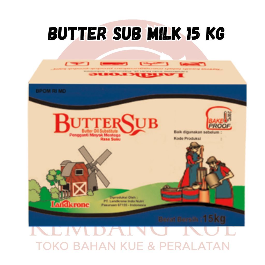 

Butter Sub Milky 1 Kg / Butter Oil Subtitute (BOS) / Butter Sub Susu