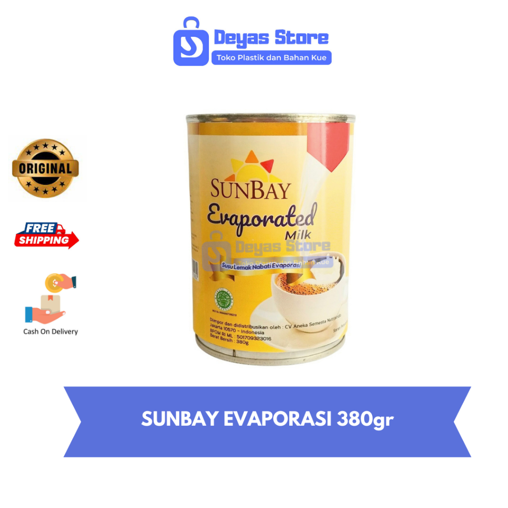 

SUNBAY EVAPORATED MILK/SUNBAY EVAPORASI 380gr