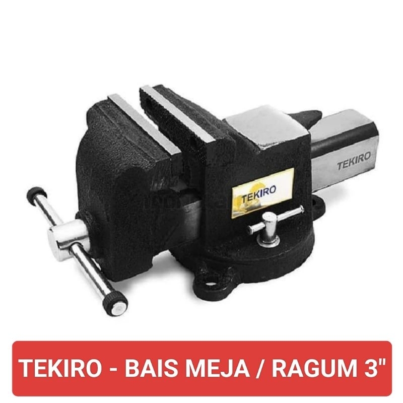 Ragum Meja Catok 3 Inci untuk Pekerjaan Pertukangan
