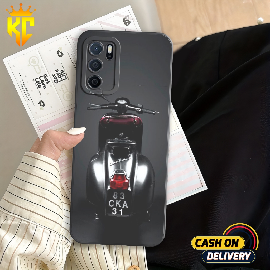 Case OPPO A16 - KUKCASE - Cassing Hp OPPO A16 - Fashion Case Vespa - Case Mewah - Case Karakter - Ca