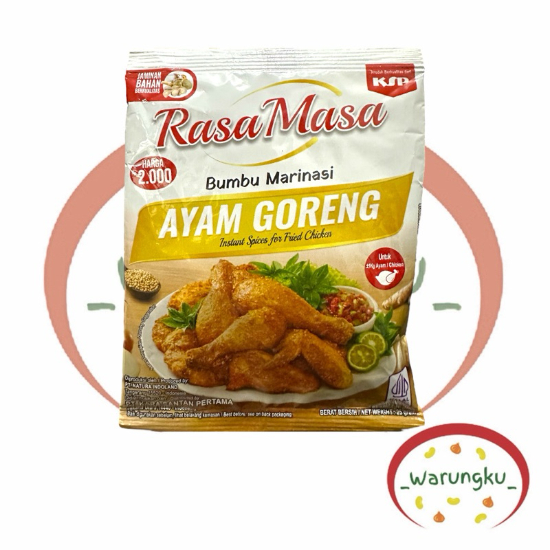 

RASAMASA Ayam Goreng 1PCS Bumbu Marinasi Nusantara