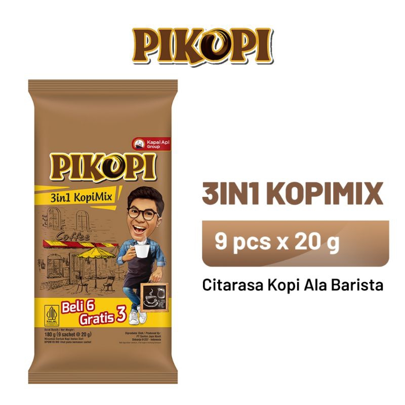 

Pikopi 3 in 1 Kopi Mix 1 Pack (9x20 gr)