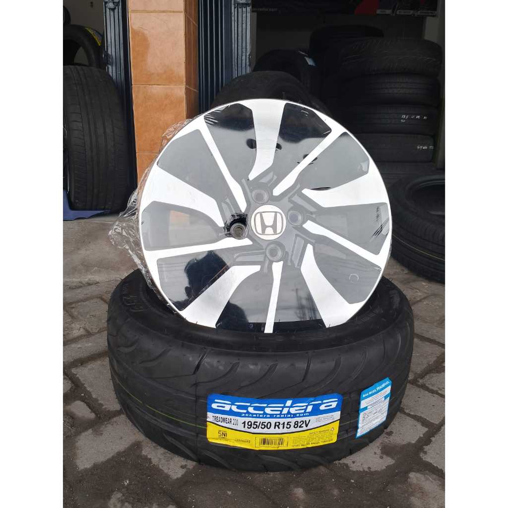 VELG BRIO RS R15X6 4X100 ET45 BLACK POLIS Replika